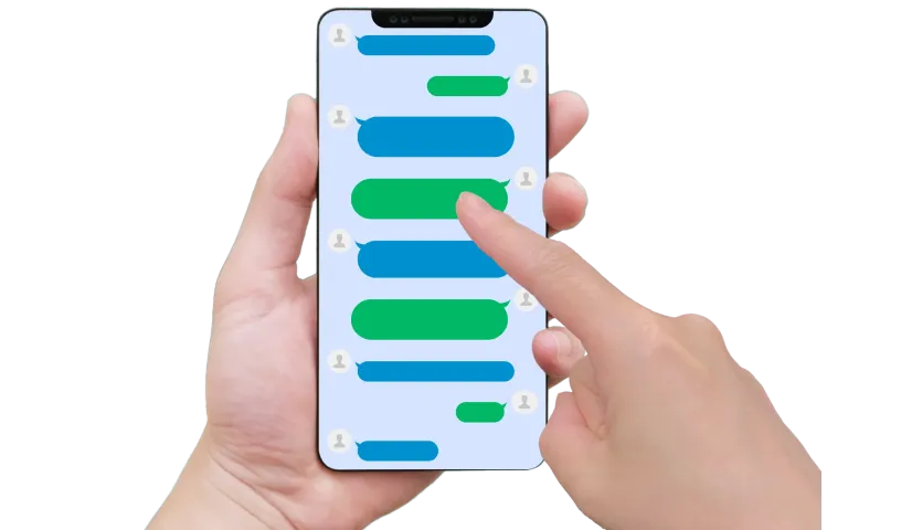 アプリ操作中の画像