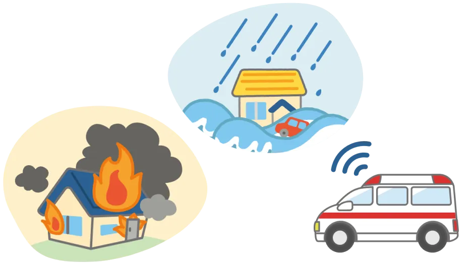 災害のイラスト画像